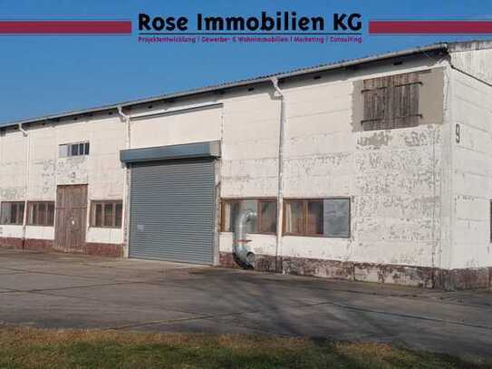 ROSE IMMOBILIEN KG: Lagerhalle mit Kranbahn und 6,8 m Höhe zu verkaufen!