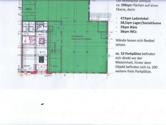 !!! Provisionsfrei !!! 473m² Showroom in Top-Lage !!!