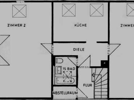 Exklusive helle 2-Zimmer-Wohnung mit Balkon in Karlsruhe