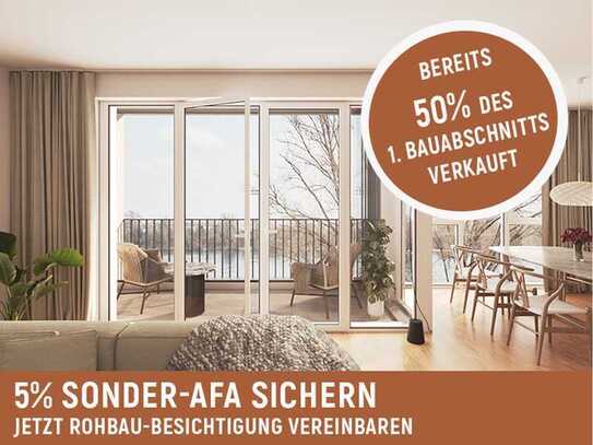 Wohnraum ist Lebensraum - Entspannen Sie sich auf dem Balkon oder der Loggia mit Blick auf den Rhein