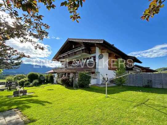 Alpenpanorama und viel Platz ! Erdgeschosswohnung mit großem Garten in Fischen-Au