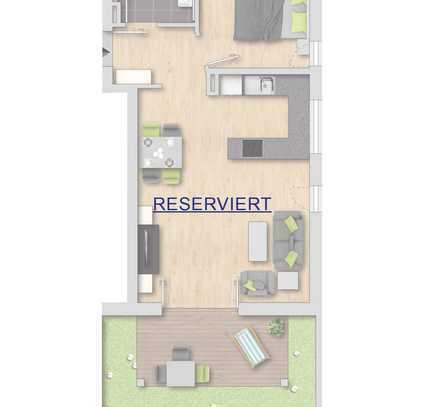 RESERVIERT! Modernes Wohnen in der Nähe von Ingolstadt: 2-Zimmer-Neubauwohnung in Reichertshofen