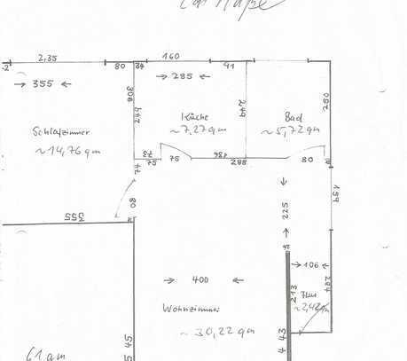 BS-Nord 2 Zi-Whg 61 qm KM 520,00