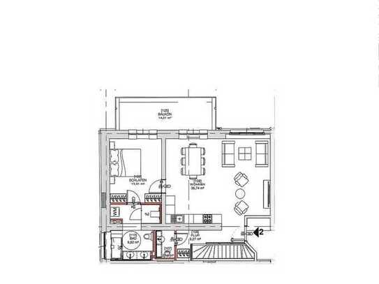 Gartenmaisonette mit Südwestterr. Hochparterre + Tiefparterre, schwellenfrei