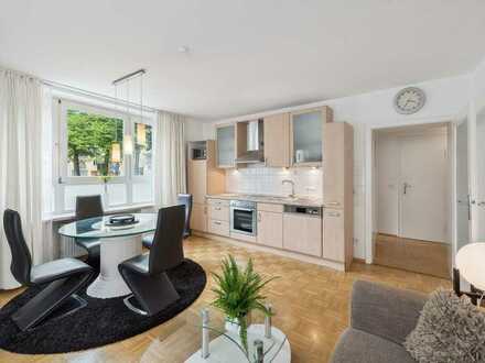 Bezugsfrei! Sehr schöne 2-Zimmer-EG-Wohnung in attraktiver Lage in München-Schwabing/West