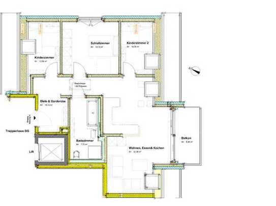 Exklusive 4-Zimmer-Dachgeschoßwohnung mit Südbalkon und zusätzlichen Spitzboden mit Tageslicht