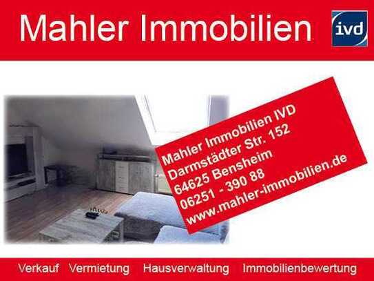 *Frei zum 01.02.2025 !* TOP 2.5 ZKB Dachgeschosswohnung mit Garage & Stellplatz Biblis-Nordheim