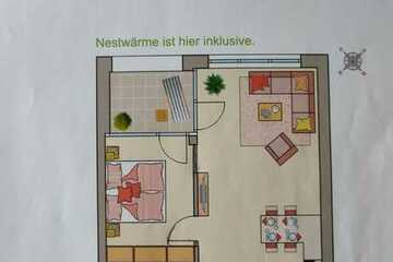 Exklusive neuwertige 2-Zi Whg+TG-Stellplatz, EBK+Loggia. 58,06 qm + 5,64qm Abstell frei ab 15.4.24