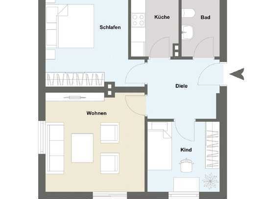 Freundliche 3-Zimmer-Wohnung in Bonn