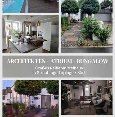 Architekten Bungalow in Toplage Straubing Süd mit hochwertiger Ausstattung und beheizbarem Außenpool