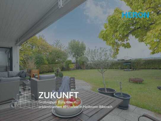 ZUKUNFT - Großzügiger Bungalow in prädestiniertem KI-Umfeld in Heilbronn-Biberach