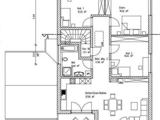 Schöne 4 Zimmer Wohnung in der Innenstadt in Töging am Inn