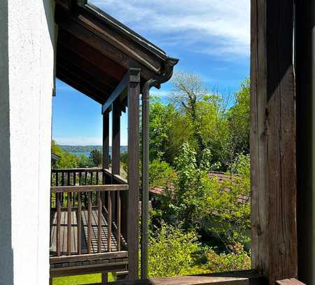 Preisanpassung! Tolle Lage mit Seeblick! Reihenmittelhaus mit kleinem Garten in Tutzing!