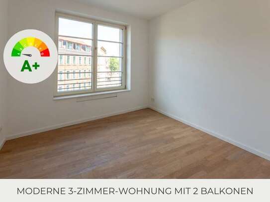 ** Moderne 3 Zimmer-Wohnung | 2 Balkone | hochwertiger Parkettboden | Offene Küche | Gäste-WC **