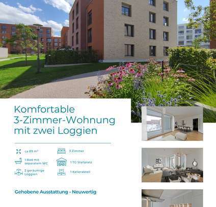 07.08 - 3-Zimmer-Wohnung mit zwei Loggien