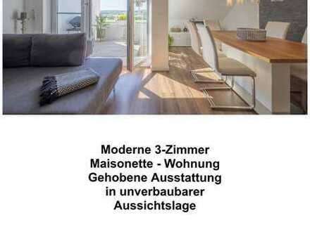 Schöne moderne, hochwertige 3-Zimmer Maisonettewohnung