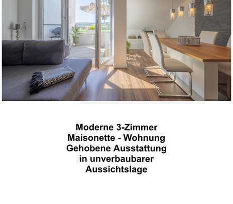 Schöne moderne, hochwertige 3-Zimmer Maisonettewohnung