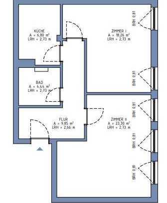 Schwellenarme 2-Zimmer-Wohnung in Hennigsdorf