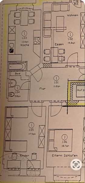 Helle 3-Zimmer Wohnung mit Balkon im 2. OG in Pieschen-Nord/Trachenberge