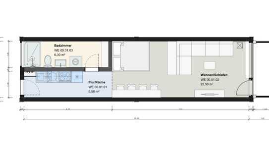 Moderne Neubau-Wohnung (36 m²) in zentraler Lage – Erstbezug 2025