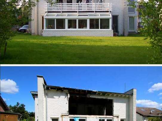 Sanierungsbedürftiges Architektenhaus Brandschaden Hennef 241m² Wohnfläche Keller 1380 m² Grundstück