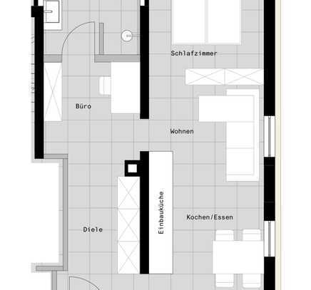 Erstbezug Einliegerwohnung mit vollausgestatteter Einbauküche und Badezimmer