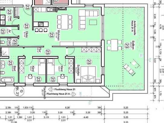 Neubau-Erstbezug Penthouse-Wohnung mit Dachterrasse