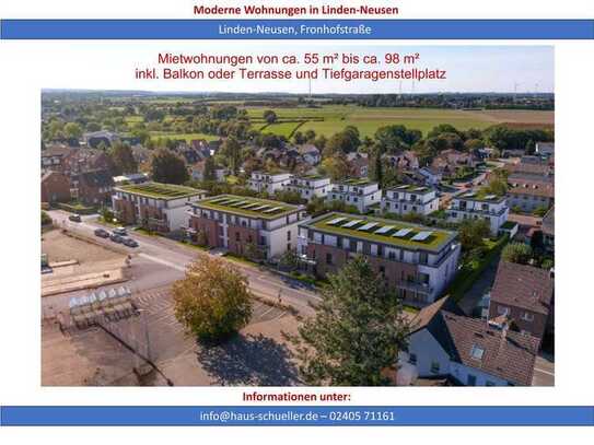 Erstbezug! Moderne 3-Zimmerwohnung mit Balkon!