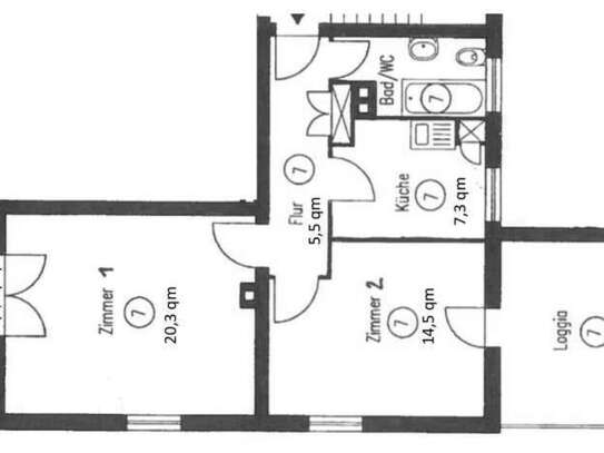 Exklusive 2-ZKB Whg mit Balkon + großer Loggia + Einbauküche in Mainzer Bestlage (nähe Uniklinik)