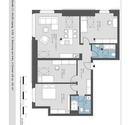 Etwas besonderes: Exklusive Vier-Zimmer-Wohnung im gefragten Stadtteil Leipzig-Lindenthal