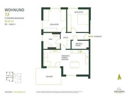HOFVIERTL - Am Koanznfeld
Haus B Nr.13 - Obergeschoss 3-Zimmer