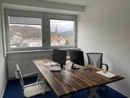 2 Büroräume (16/15 qm) am HBf, hoch über Freiburger Altstadt