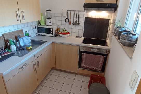 Elbnahe 1-Raum-Wohnung mit Balkon und Einbauküche in Dresden