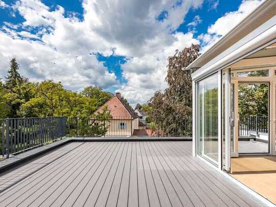 Spektakuläres Penthouse mit Wintergarten und Kamin