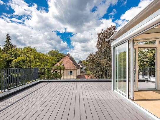 Außergewöhnliches Penthouse mit OSW - Terrasse, Wintergarten und Kamin