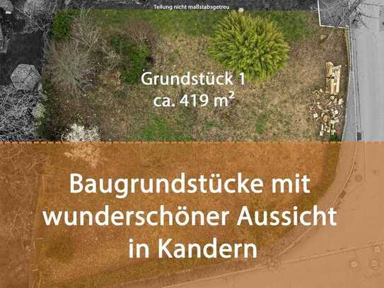 Baugrundstück mit Ausblick über Kandern