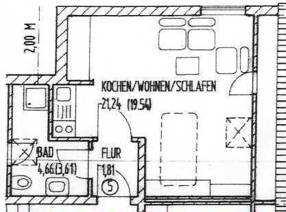 Zweitbezug nach Sanierung 2021 (mit EBK) : stilvolles 1-Zimmer-Dachgeschoss in Augsburg/Lechhausen