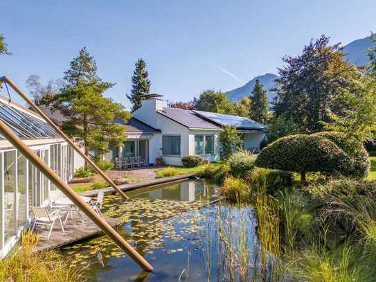 4.000 m² Paradies: Bungalow mit Schwimmbad und Teichanlage im Herzen des Allgäus