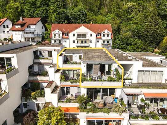 Penthouse Wohnung in Bad Dürkheim: Panoramablick über die gesamte Stadt!