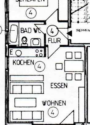 Helle 2-Zimmerwohnung in kleiner Wohneinheit in Stuttgart Stammheim Süd