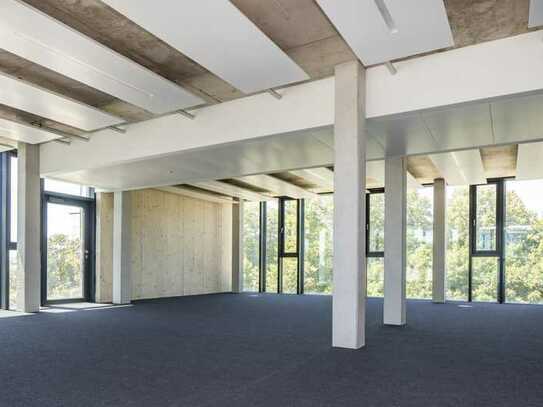 THE VIEW: Modernes OPEN SPACE OFFICE mit Balkon und Dachterasse