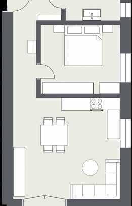 Ihr Traumzuhause in Straubing – Exklusive 2-Zimmer-Neubauwohnung Küche Garten zentrale Toplage