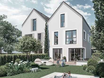 DUO KFW 40 QNG – Giebelhaus mit individueller Fassade und großem Privatgarten