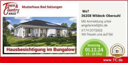 Einladung zur Hausbesichtigung im massiven Bungalow - kostenlos und unverbindlich, Bitte mit Anmeldu