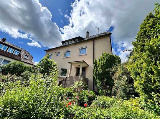 * S-WANGEN: 3-Familienhaus mit großem Grundstück * Doppelgarage * beste Halbhöhenlage *