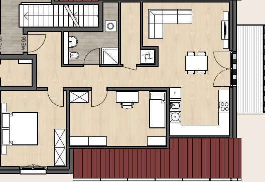 Erstbezug mit Balkon: Freundliche 3-Zimmer-Dachgeschosswohnung in Alsheim