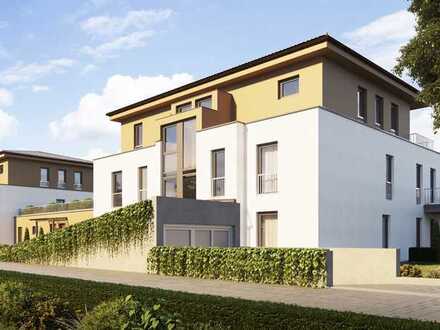 Neubau: Lichtdurchflutete 2-Zimmer-Wohnung im Obergeschoss mit einem großen Balkon