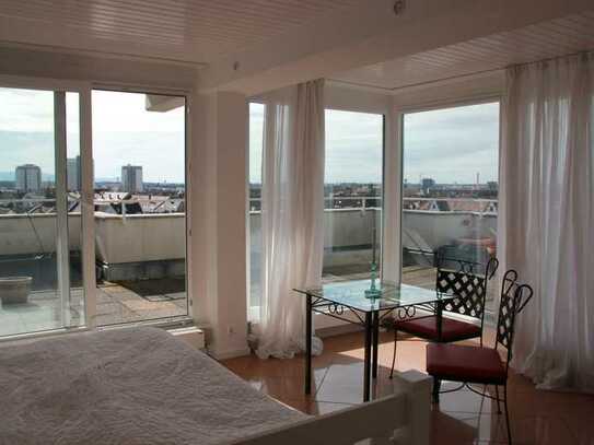 Exklusive, 1 Zimmer Wohnung mit herrlicher Dachterrasse