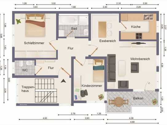 3,5-Zimmer Wohnung in Weinstadt-Endersbach