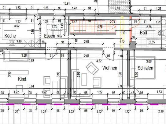 Frisch sanierte 3 Zimmer Wohnung direkt am Park